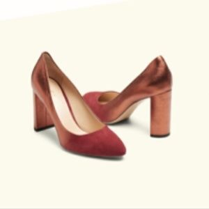 M. Gemi Lustro Suede Heels Ombré Copper 37 7